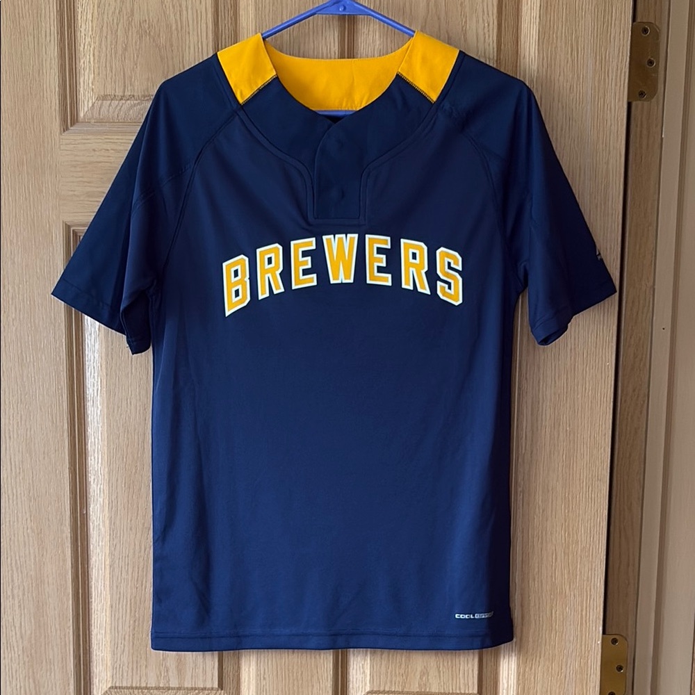 Brewers Navy and Yellow Shirt
